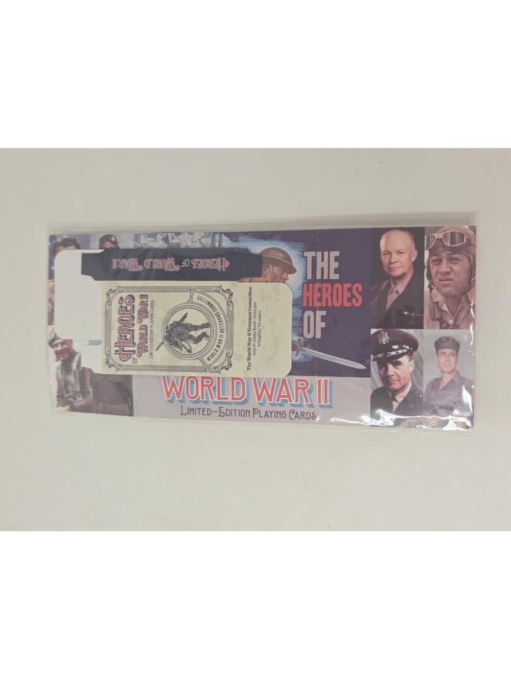 Heroes Of World War II Limited Edition Playing Cards Unopened Set Sealed Vintage
